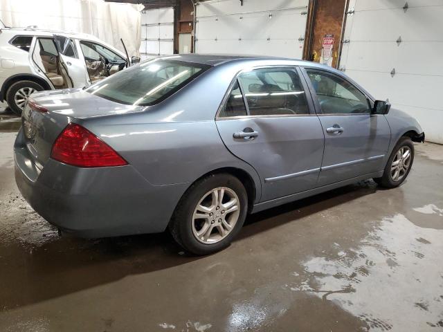 1HGCM56777A125859 - 2007 HONDA ACCORD EX BLUE photo 3