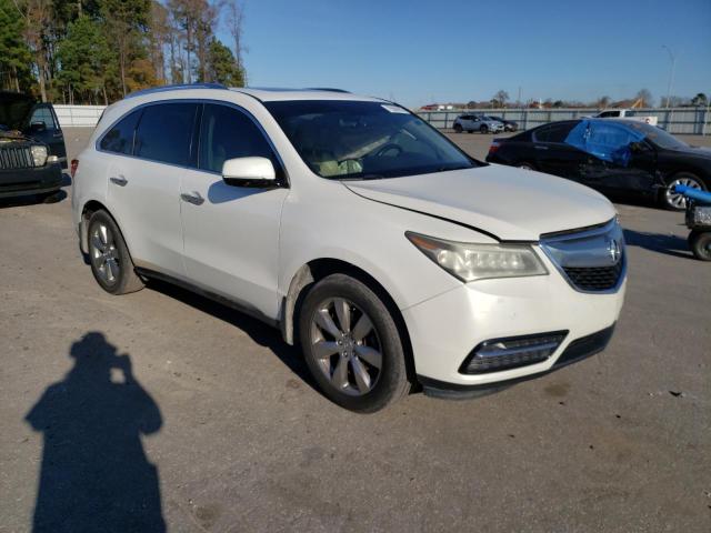 5FRYD3H85EB001154 - 2014 ACURA MDX ADVANCE WHITE photo 4