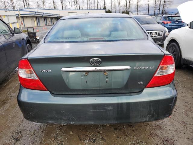 4T1BF32K82U532336 - 2002 TOYOTA CAMRY LE GREEN photo 6