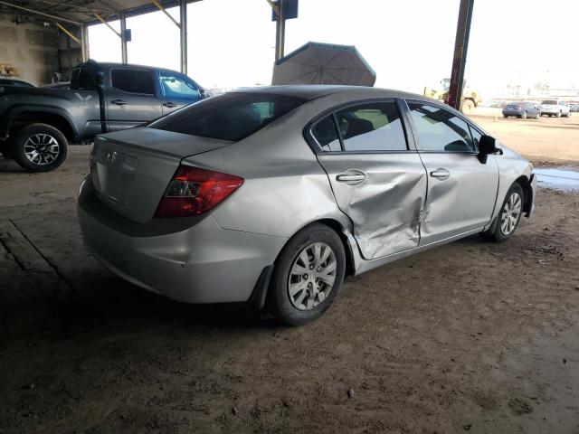 2HGFB2F53CH314813 - 2012 HONDA CIVIC LX SILVER photo 3