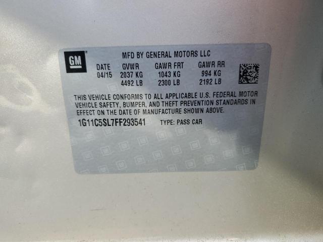 1G11C5SL7FF293541 - 2015 CHEVROLET MALIBU 1LT 金色 照片 12