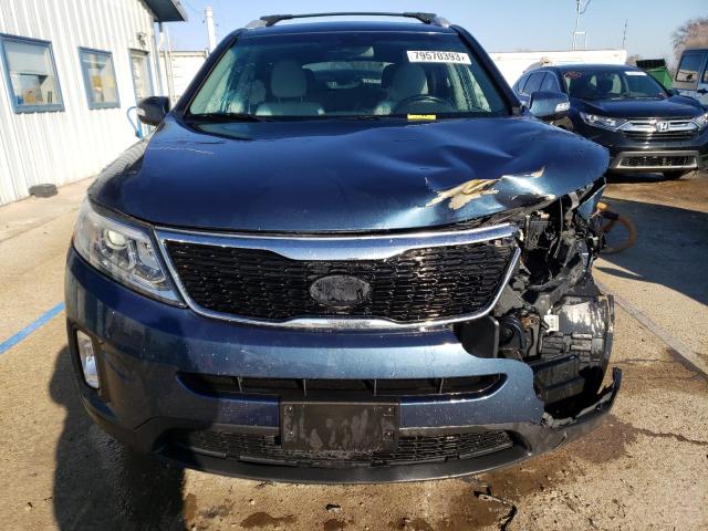 5XYKTDA61FG555763 - 2015 KIA SORENTO LX BLUE photo 5