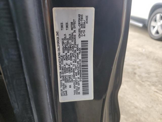 5TESN92N83Z265132 - 2003 TOYOTA TACOMA XTRACAB PRERUNNER შავი ფოტო 12