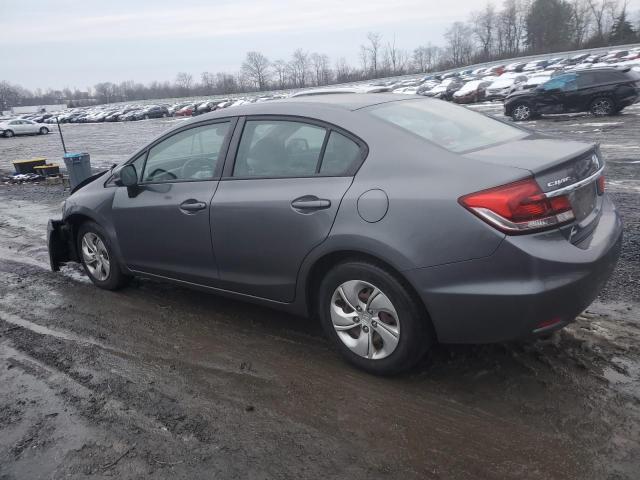 19XFB2F58DE211009 - 2013 HONDA CIVIC LX GRAY photo 2