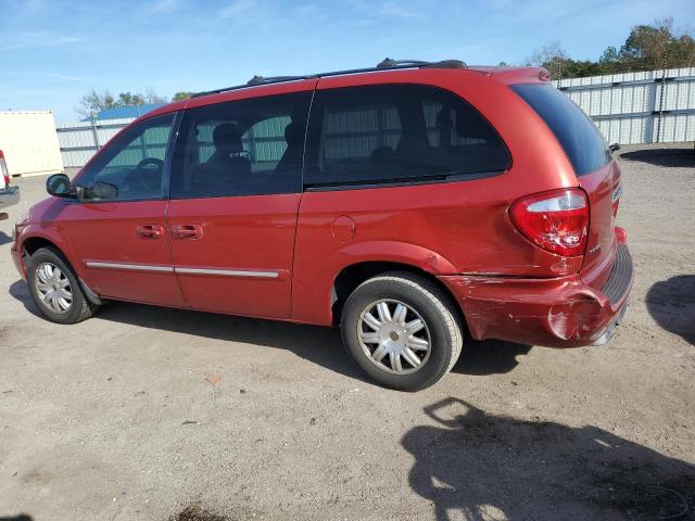 2C4GP54L05R191041 - 2005 CHRYSLER TOWN & COU TOURING RED photo 2