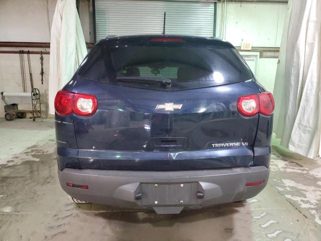 1GNKREED3CJ284933 - 2012 CHEVROLET TRAVERSE LS BLUE photo 6