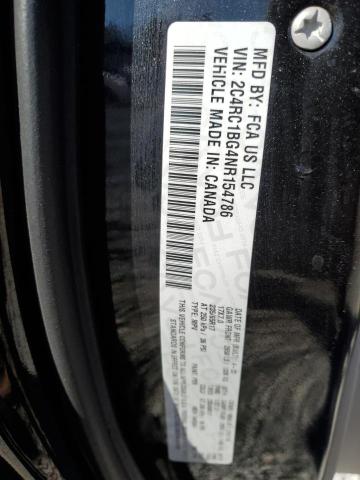 2C4RC1BG4NR154786 - 2022 CHRYSLER PACIFICA TOURING L შავი ფოტო 13