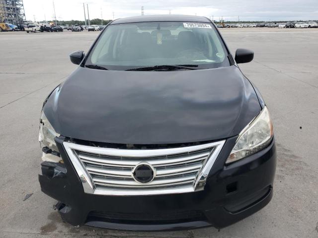 3N1AB7APXEL684068 - 2014 NISSAN SENTRA S BLACK photo 5