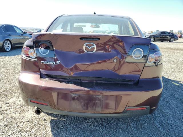 JM1BK12G281844520 - 2008 MAZDA 3 I PURPLE photo 6