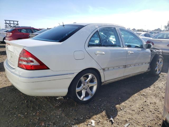 WDBRF52H97F884497 - 2007 MERCEDES-BENZ C 230 WHITE photo 3