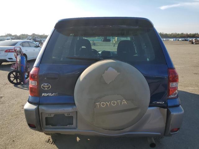 JTEHD20V540022205 - 2004 TOYOTA RAV4 BLUE photo 6