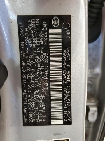 JTDKARFP6H3018625 - 2017 TOYOTA PRIUS PRIM SILVER photo 12