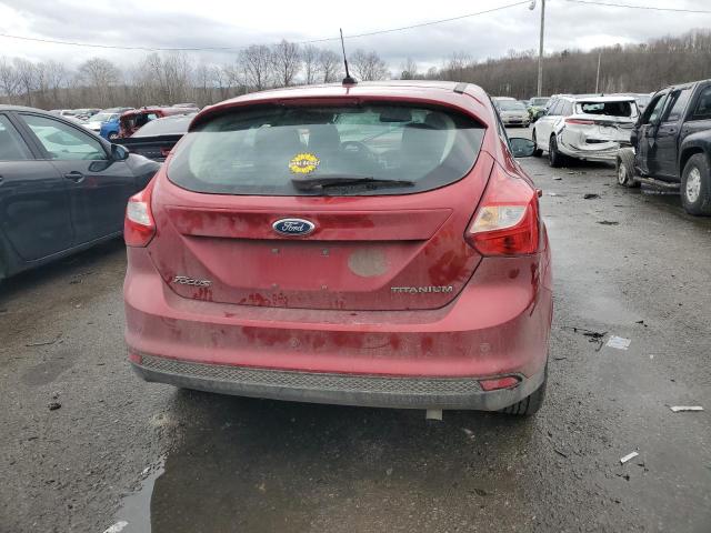 1FAHP3N23CL324093 - 2012 FORD FOCUS TITANIUM RED photo 6