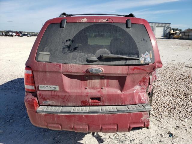 1FMCU0D79BKB53956 - 2011 FORD ESCAPE XLT RED photo 6