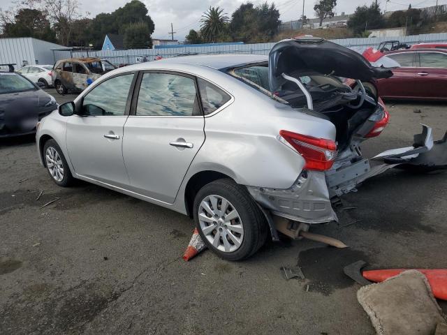 3N1AB7AP3HY387747 - 2017 NISSAN SENTRA S SILVER photo 2