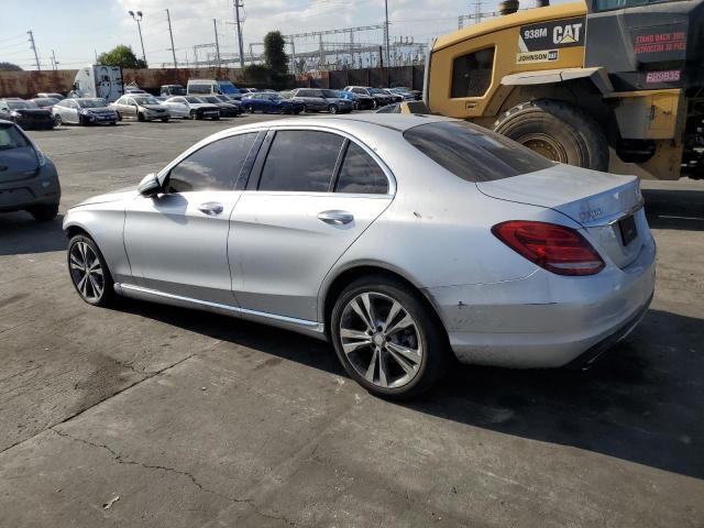 55SWF4JBXGU153835 - 2016 MERCEDES-BENZ C 300 SILVER photo 2