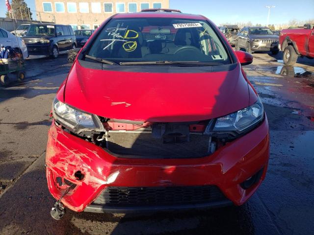 3HGGK5H85FM738772 - 2015 HONDA FIT EX RED photo 5