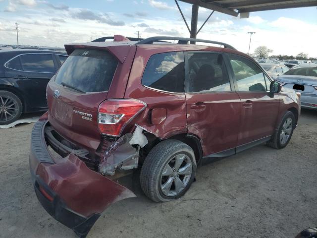 JF2SJARC6GH453660 - 2016 SUBARU FORESTER 2.5I LIMITED BURGUNDY photo 3