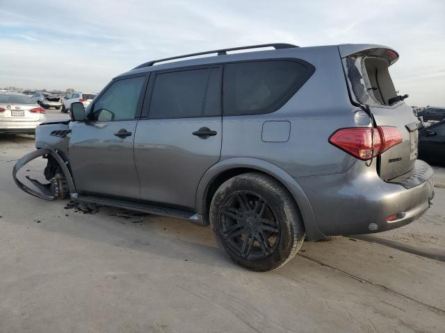 JN8AZ2NE9H9156138 - 2017 INFINITI QX80 BASE GRAY photo 2