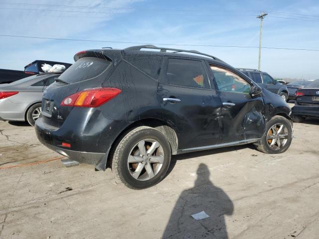 JN8AZ18U09W001039 - 2009 NISSAN MURANO S BLACK photo 3