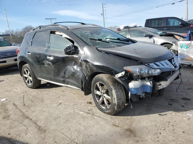 JN8AZ18U09W001039 - 2009 NISSAN MURANO S BLACK photo 4