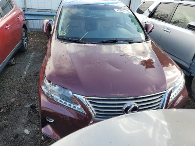 2T2ZB1BAXFC002331 - 2015 LEXUS RX 450H BURGUNDY photo 5