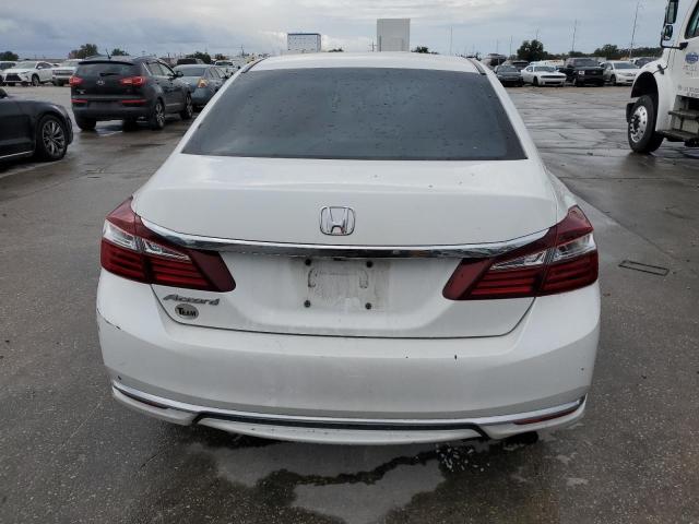 1HGCR2F34HA012739 - 2017 HONDA ACCORD LX WHITE photo 6