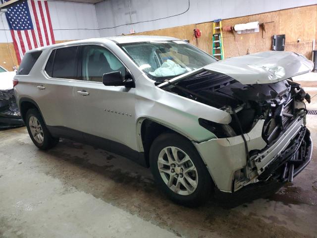 1GNERFKW0KJ212434 - 2019 CHEVROLET TRAVERSE LS SILVER photo 4