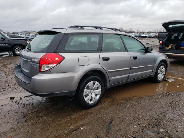 4S4BP60C887306718 - 2008 SUBARU OUTBACK SILVER photo 3