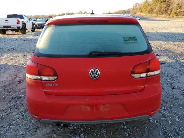 WVWDB7AJ6CW147016 - 2012 VOLKSWAGEN GOLF RED photo 6