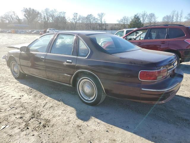 1G1BL52W7SR105379 - 1995 CHEVROLET CAPRICE CLASSIC BURGUNDY photo 2