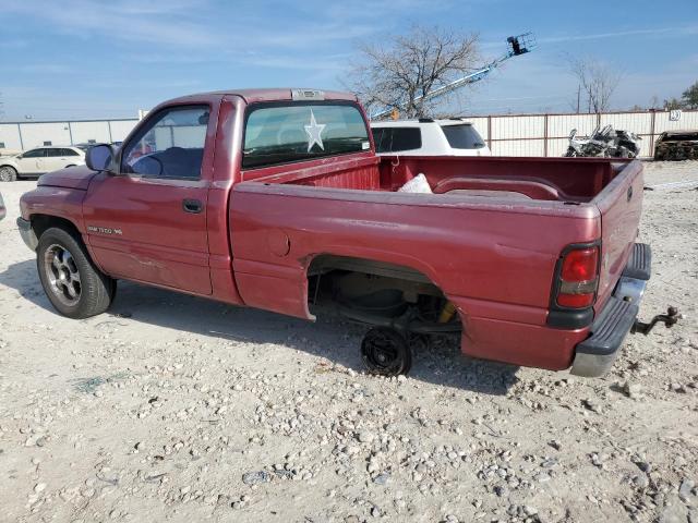 1B7HC16X3WS685399 - 1998 DODGE RAM 1500 RED photo 2