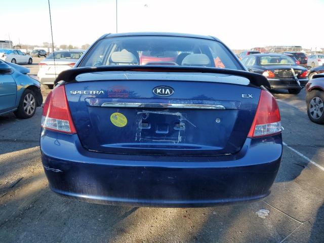 KNAFE221895635512 - 2009 KIA SPECTRA EX BLUE photo 6