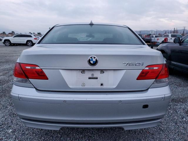 WBAHL83508DT11462 - 2008 BMW 750 I SILVER photo 6