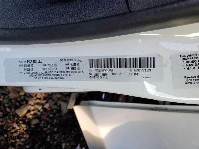 1C3CCCFB3GN147719 - 2016 CHRYSLER 200 LX WHITE photo 13