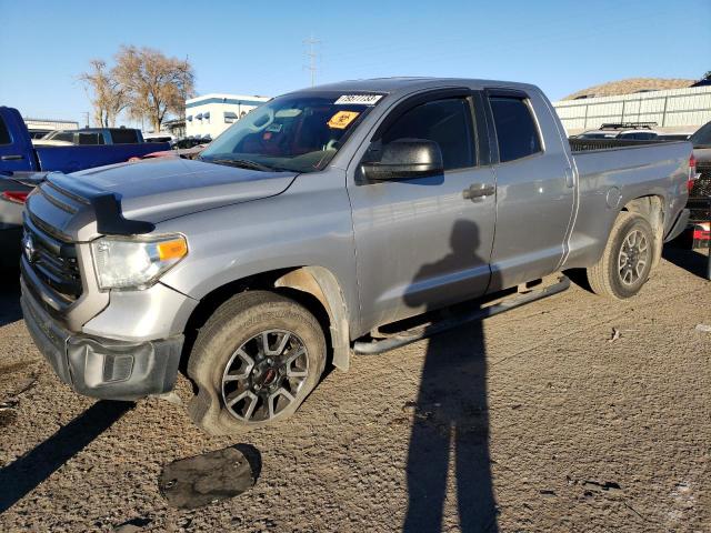 5TFRM5F1XEX070189 - 2014 TOYOTA TUNDRA DOUBLE CAB SR/SR5 SILVER photo 1