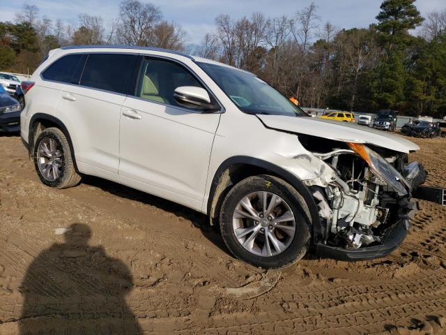 5TDJKRFH7ES054013 - 2014 TOYOTA HIGHLANDER XLE WHITE photo 4