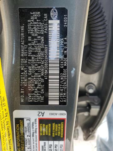 4T1BK3DB5CU458691 - 2012 TOYOTA AVALON BASE 绿色 照片 13