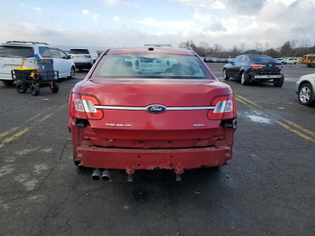 1FAHP2EW6AG109827 - 2010 FORD TAURUS SEL RED photo 6