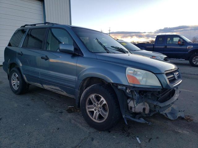 5FNYF18475B058954 - 2005 HONDA PILOT EX BLUE photo 4