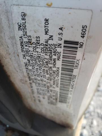 5TETU62N95Z035852 - 2005 TOYOTA TACOMA PRERUNNER ACCESS CAB WHITE photo 12