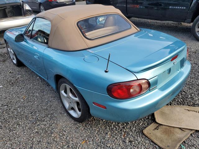 JM1NB353610208700 - 2001 MAZDA MX-5 MIATA BASE BLUE photo 2