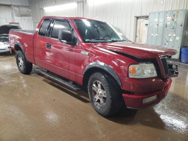 1FTRX12W64NA62344 - 2004 FORD F150 BURGUNDY photo 4