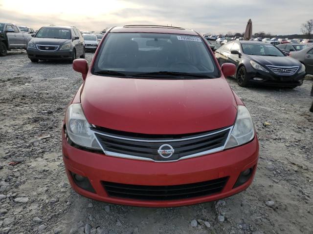 3N1BC1CP6CK237719 - 2012 NISSAN VERSA S RED photo 5