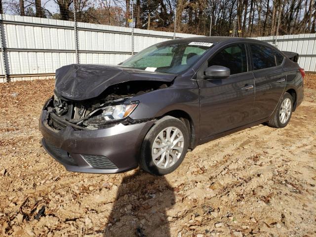 3N1AB7AP6KL606737 - 2019 NISSAN SENTRA S GRAY photo 1