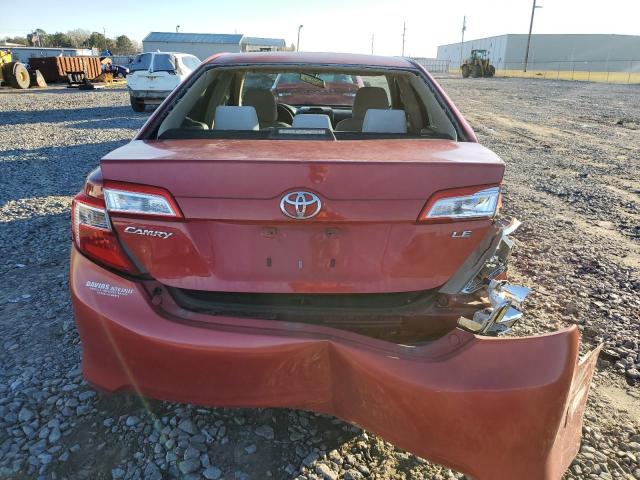 4T1BF1FK8CU537181 - 2012 TOYOTA CAMRY BASE MAROON photo 6