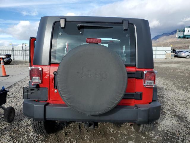 1J4FA24187L208622 - 2007 JEEP WRANGLER X RED photo 6