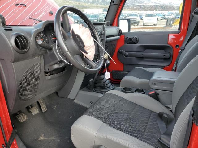 1J4FA24187L208622 - 2007 JEEP WRANGLER X RED photo 7