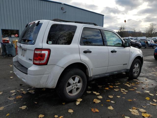 1FMCU931X8KB09197 - 2008 FORD ESCAPE XLT WHITE photo 3