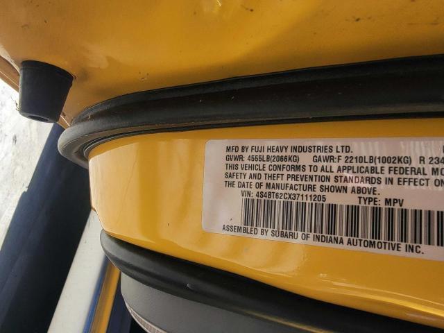 4S4BT62CX37111205 - 2003 SUBARU BAJA SPORT YELLOW photo 10